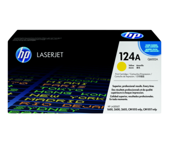 Express Delivery - HP Q6002A 124A Original LaserJet Toner Cartridge - Yellow - ID 87474