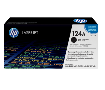 Express Delivery - HP Q6000A 124A Hewlett Packard Original LaserJet Colour Sphere Toner Cartridge - Black - ID 87472