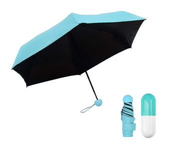 FN-SKEIDO 5 Folding Ultra Light Mini Pocket Umbrella - Blue in UAE