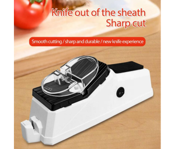 Express Delivery - FN - Multifunctional Electric Split Knife Sharpener - White - ID 87255