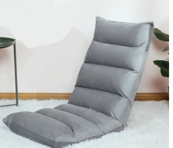 FN- Foldable Cushion Chair Single Small Sofa Bed - Grey in OMAN