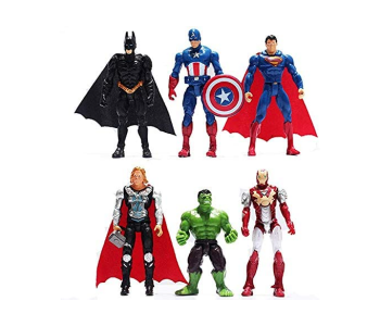 Avengers Superhero Toys Set Of 6 Pieces in OMAN