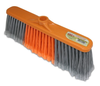 Express Delivery - Homeway BM410 Britemax Broom Head - Grey and Orange - ID 87969