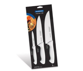 Express Delivery - Tramontina 24499811 Set of 3 Pieces Premium Stainless Steel Cutlery Knife - White - ID 87843