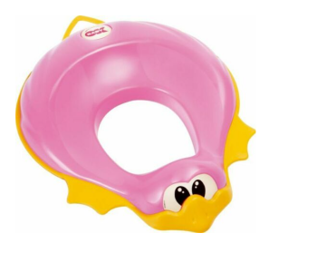 OKBaby 038785-66 Ducka Funny Toilet Seat Reducer With Slip-proof Edge - Pink in UAE