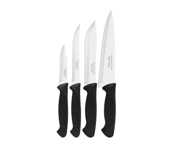 Tramontina 23099042 Set Of 4 Pieces Knife Cutlery Set - Black in KSA