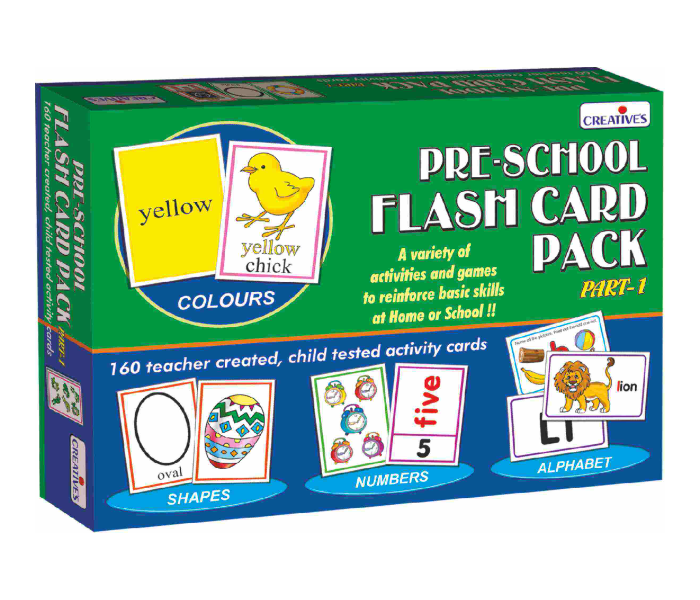Express Delivery - JMsouq Creative Educational CE00512 Pre School Flash Card Pack 1 Educational Game for Kids - ID 92457