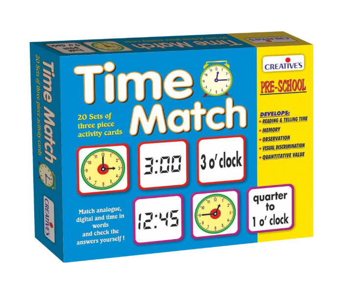 Express Delivery - JMsouq Creative Educational CE01062 Time Match Educational Game for Kids - ID 92077