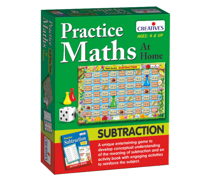 Express Delivery - JMsouq Creative Educational CE01070 Practice Maths at Home Subtraction Educational Game for Kids - ID 92431