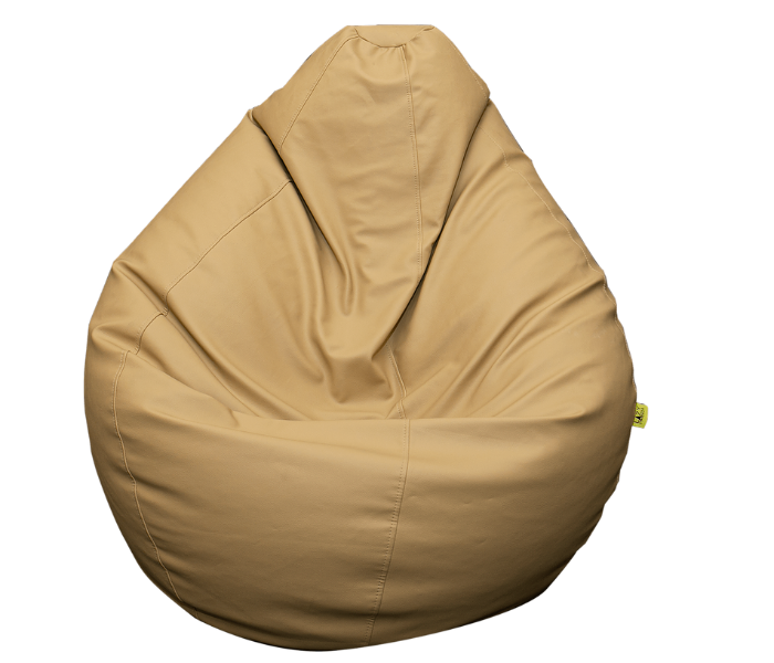 Express Delivery - Lazy Panda EBIEAXXL XXL Eco Leather Bean Bag - Beige - ID 94034