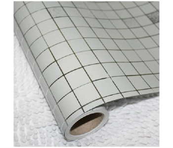 Generic 3 Meter Vinyl Waterproof Kitchen And Bathroom Self Adhesive Mosaic Wallpaper - Silver in OMAN