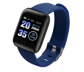 D13 Smart Watch With Heart Rate Monitor - Blue in KSA