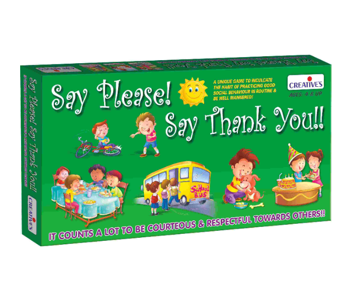 Express Delivery - JMsouq Creative Educational CE01066 Say Please Say Thank You Educational Game for Kids - ID 92078