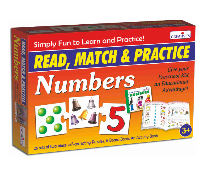 Express Delivery - JMsouq Creative Educational CE01044 Read, Match and Practice Numbers Educational Game for Kids - ID 92177