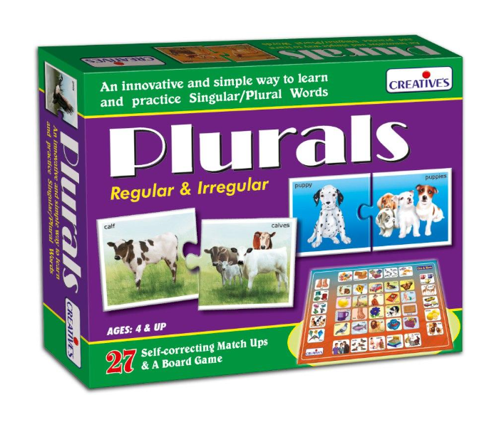 Express Delivery - JMsouq Creative Educational CE00986 Plurals Regular and Irregular Educational Game for Kids - ID 92206