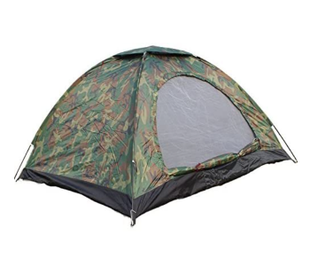 Express Delivery - Outdoor 4 Person Raining Proof Travel Camping Tent - Army Green - ID 92700