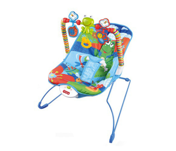 Baby Bouncer Chairs And Rockers Baby Bouncer Chair With Soothing Vibration Music And Toys - Blue in OMAN