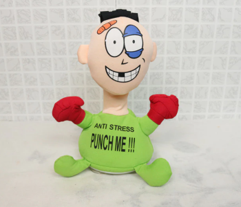 Express Delivery - FN-PUNCH ME Anti Stress Toy for Hitting Little Kids Creative Electric Decompression Doll Kinetic Interactive Plush Toys - ID 93497