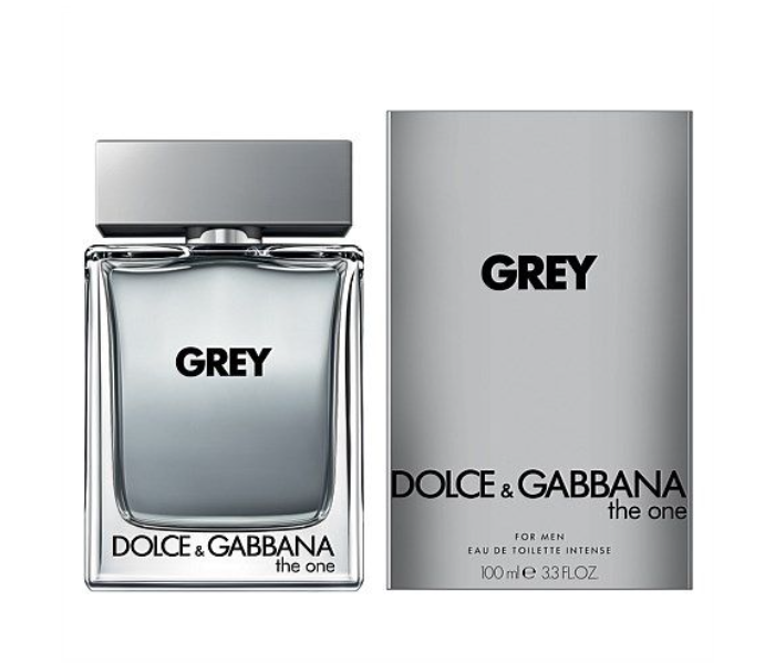 Dolce and Gabbana 100ml The One Grey Intense Eau de Toilette for Men Front View - ID 97467