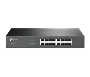 Express Delivery - TP-Link 16-Port Gigabit Desktop Rackmount Switch TL-SG1016D - Black - ID 93542