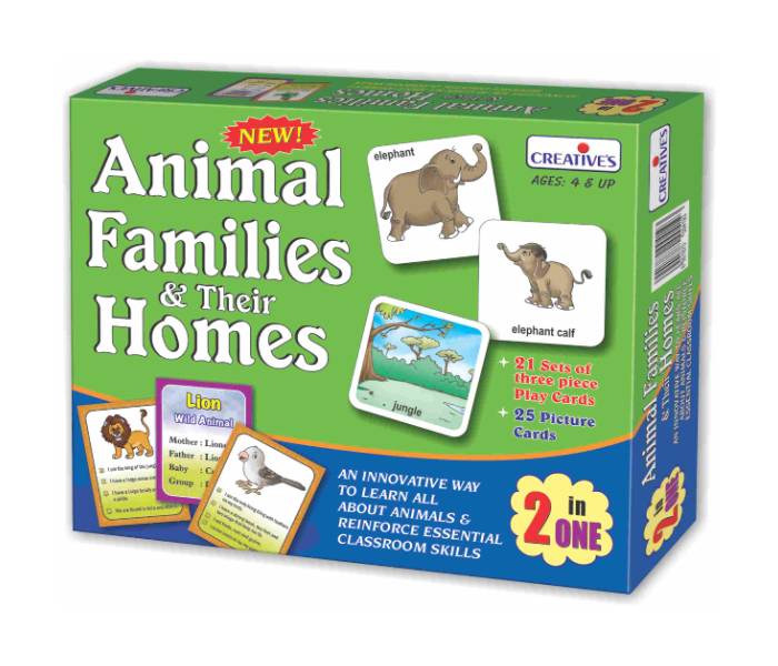 Express Delivery - JMsouq Creative Educational CE01016 Animal Families and Their Homes  2 in one Game for Kids - ID 92069