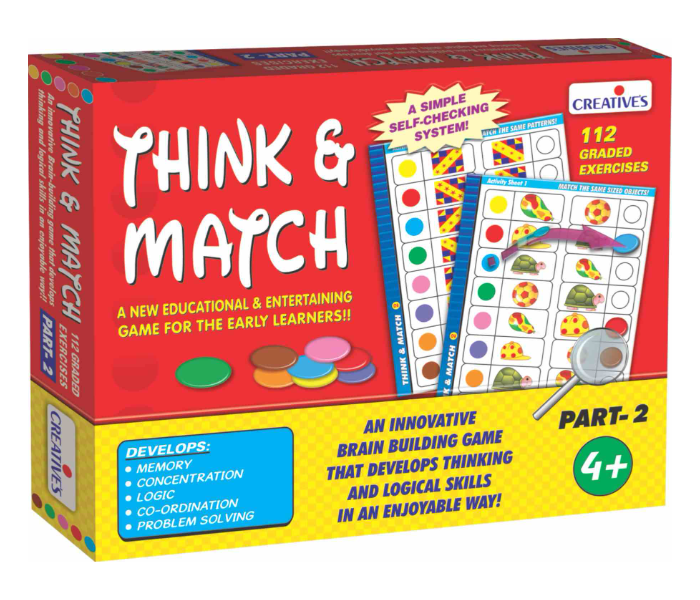 Express Delivery - JMsouq Creative Educational CE01059 Think and Match II Educational Game for Kids - ID 92076