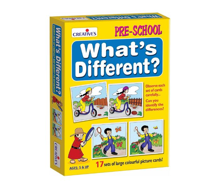 Express Delivery - JMsouq Creative Educational CE00692 Whats Different Card Game for Kids - ID 92100