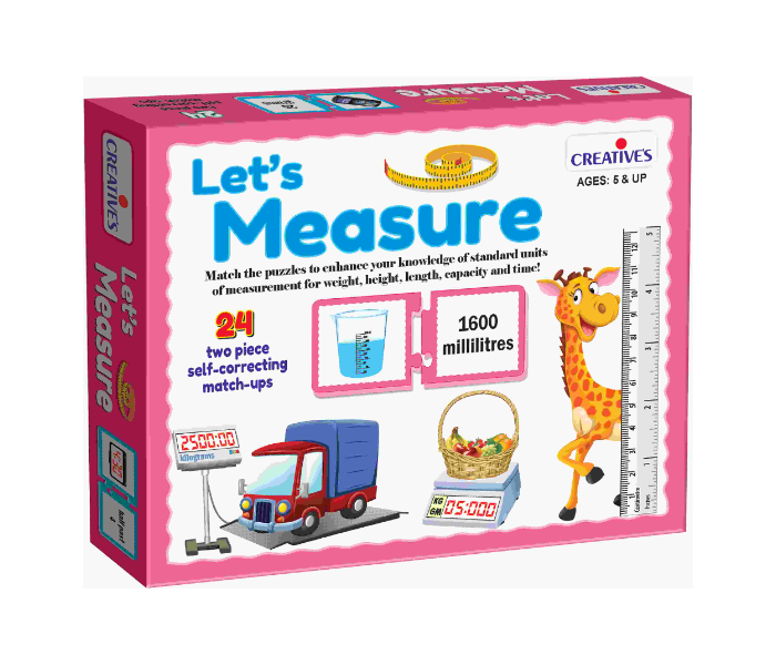 Express Delivery - JMsouq Creative Educational CE00247 Lets Measure Educational Game for Kids - ID 92091