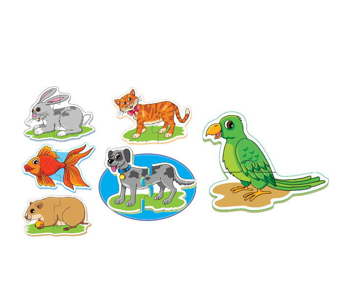 Express Delivery - JMsouq Creative Educational CE00795 First Puzzles Pet Animals Educational Game for Kids - ID 92446