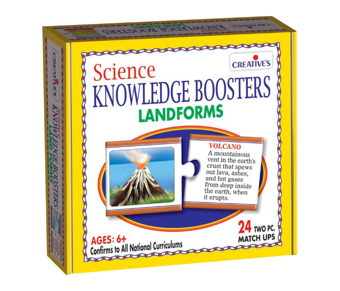 Express Delivery - JMsouq Creative Educational CE00193 Science Knowledge Boosters Land Forms Puzzle for Kids - ID 92111
