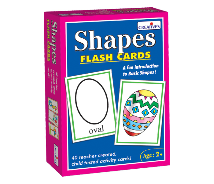 Express Delivery - JMsouq Creative Educational CE00521 Shapes Flash Cards Educational Game for Kids - ID 92414