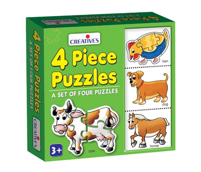 Express Delivery - JMsouq Creative Educational CE00769 4 Piece Puzzles Educational Game for Kids - ID 92427