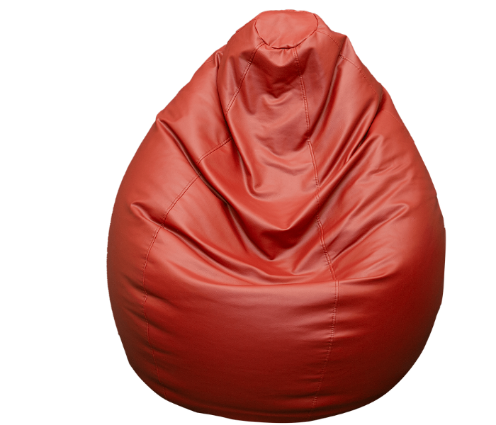 Express Delivery - Lazy Panda EMARAXXXL XXXL Eco Leather Bean Bag - Maroon - ID 94023