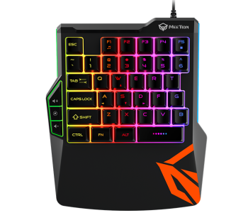 Express Delivery - Meetion KB015 Left One-Handed Gaming Keyboard - Black - ID 91676