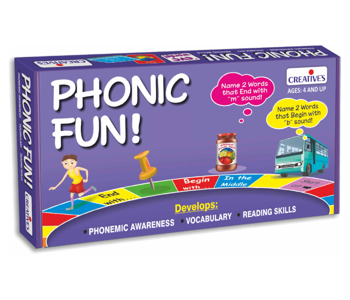 Express Delivery - JMsouq Creative Educational CE00211 Phonic Fun Educational Game for Kids - ID 92179