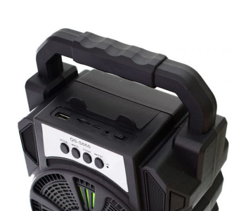 Express Delivery - Kimiso QS-S666 Portable Bluetooth Speaker with Microphone - Black - ID 96702