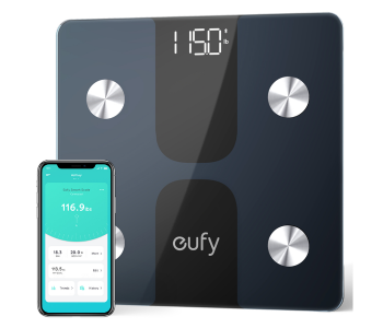 Express Delivery - eufy by Anker Smart Scale C1 With Bluetooth - Black - ID 94213