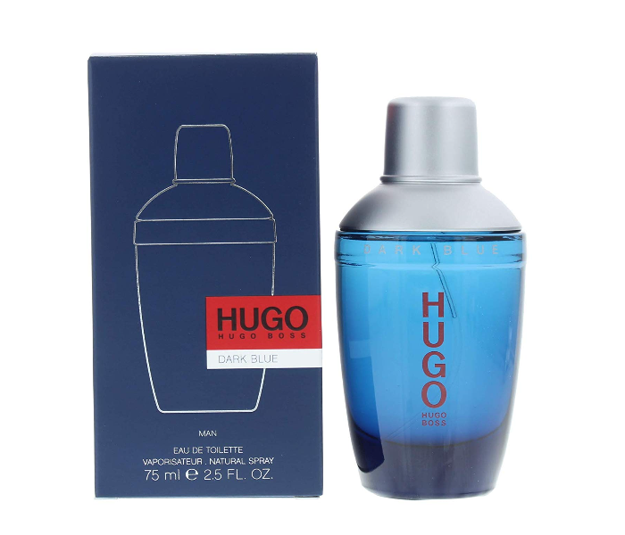 Express Delivery - Hugo Boss Dark Blue Eau de Toilette 75ml for Men - ID 97196