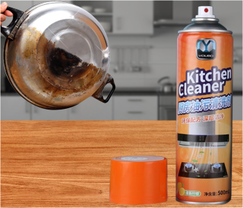 High Quality 500ml Foam Kitchen Cleaner Spray - Orange in UAE