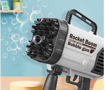 Express Delivery - Generic Rocket Boom Bubble Gun Electric Magic Bubble Machine - ID 94238