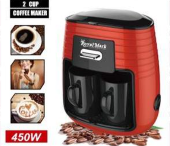 Royal Mark RM-COF-5054 450 Watts 2 Cups Coffee Maker - Red And Black in UAE