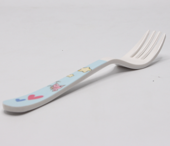 Express Delivery - Gitco GIT66393 16cm Melamine Kids Fork - White  - ID 98327