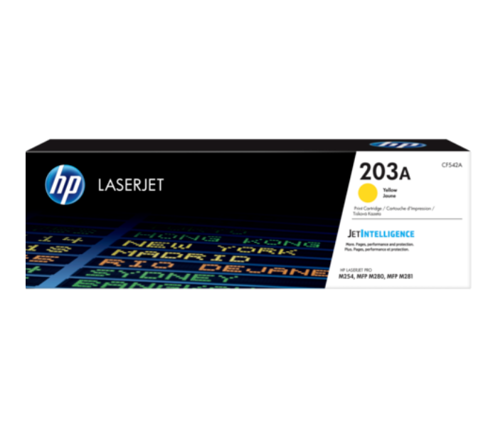 Express Delivery - HP 203A CF542A Original LaserJet Toner Cartridge - Yellow - ID 99908