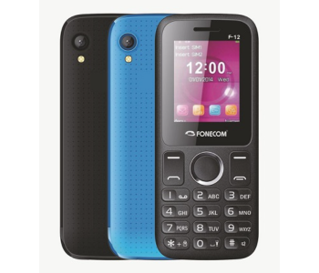 Fonecom F12 Dual Sim Base Phone - Black in UAE