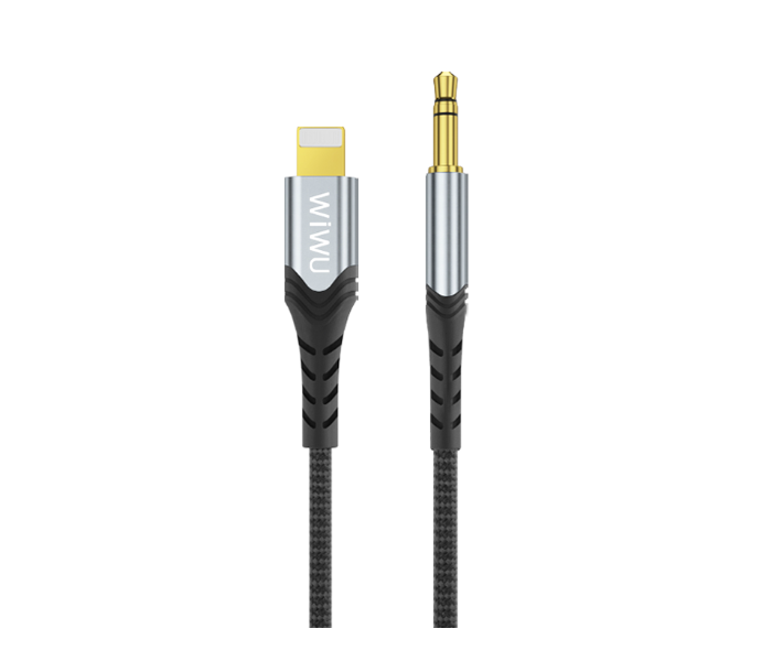 Express Delivery - Wiwu YP02B Audio Stereo Cable To Lightning - Black - ID 100567