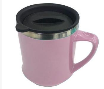 Delcasa DC1673 450ml Stainless Steel Travel Mug - Pink in UAE
