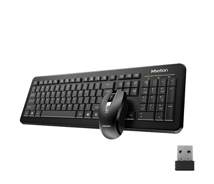 Express Delivery - Meetion MT-C4120  Wireless Keyboard And Mouse Combo - Black - ID 99954