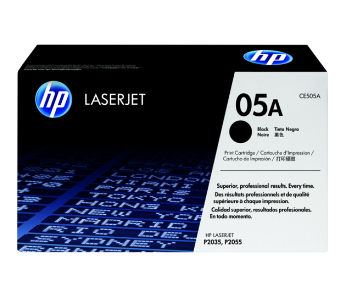 Express Delivery - HP 05A CE505A Original LaserJet Toner Cartridge - Black - ID 99911