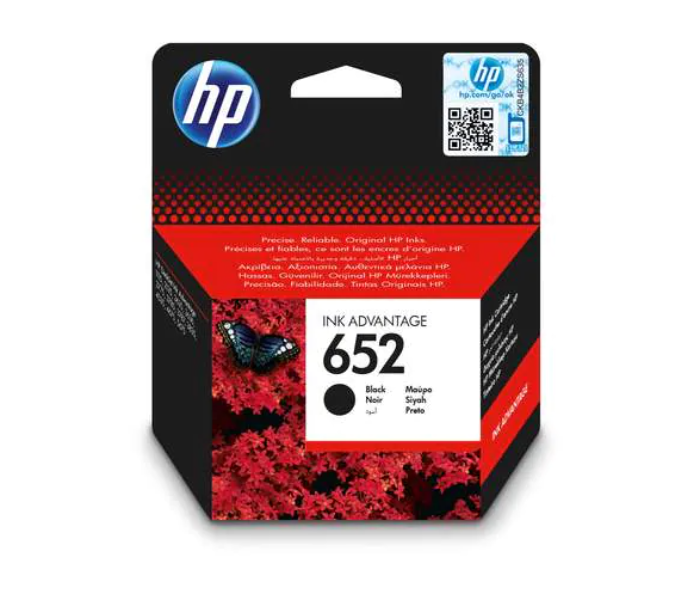 Express Delivery - HP 652 F6V25AE Original Ink Cartridge - Black - ID 100806