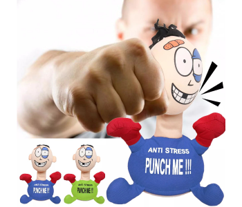 FN-PUNCH ME Anti Stress Toy For Hitting Little Kids Creative Electric Decompression Doll Kinetic Interactive Plush Toys in KSA